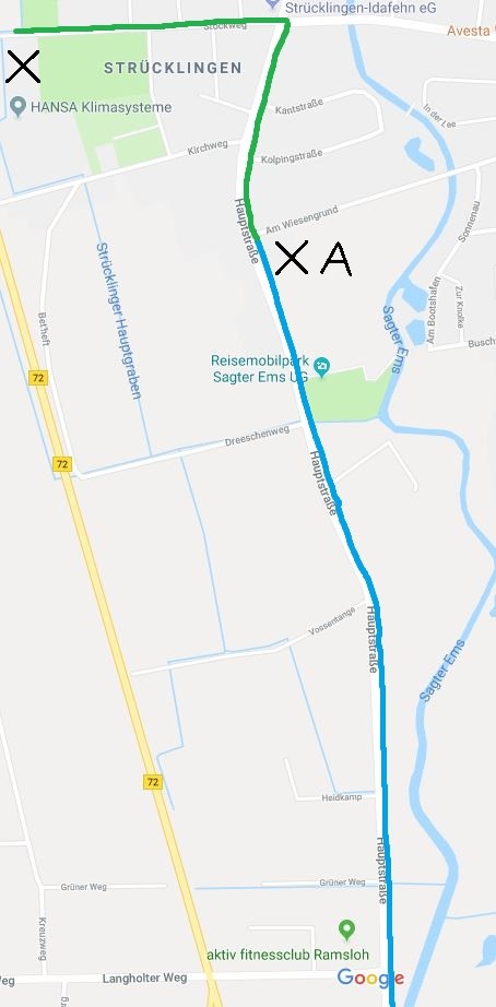 Anfahrt Treffpunkt A (Wiesengrund) Anfahrt und Busparkplatzplan Treffpunkt A