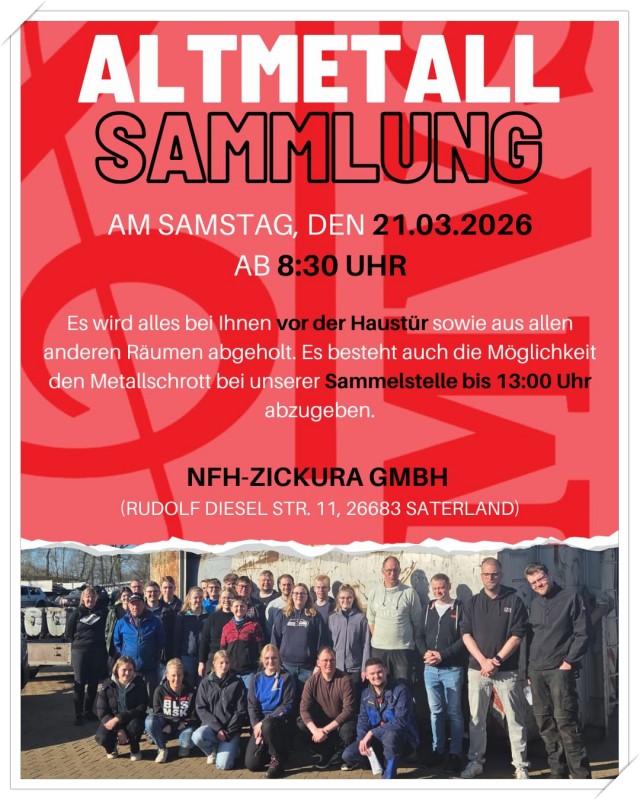 Altmetallsammlung 2026
